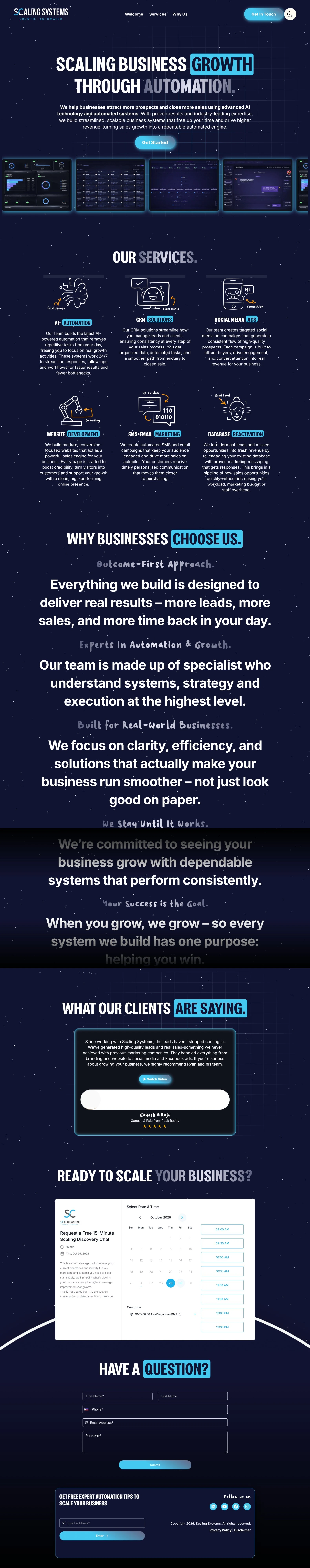 ScalingSystems Website